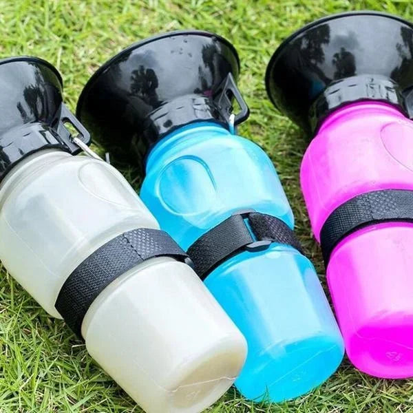 Portable Dog Water Bottle With Built-In Drinking Bowl 500 ml