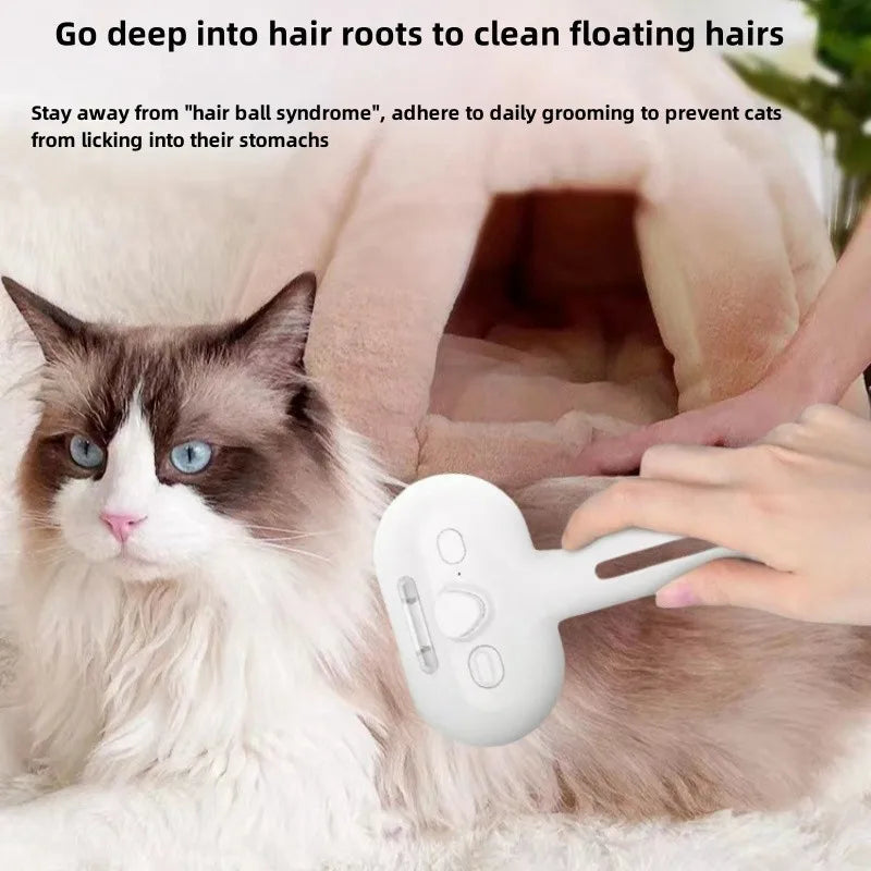 Pet Dematting Comb With Mist Humidifier for Grooming